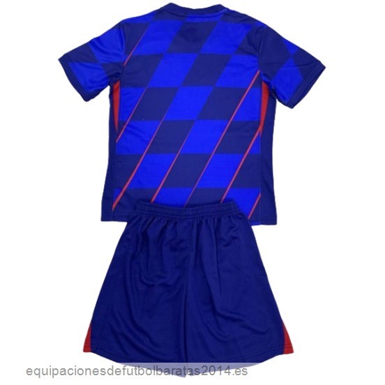 Nuevo 2ª Conjunto De Hombre Croacia 2024 Azul Baratas